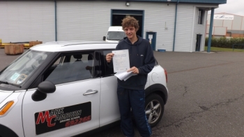 Well done Jack on your first time pass