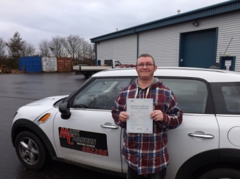 Having driven before Mark brought me beyond standard in a calm and patient manner and very quickly removing any seed of doubt i had about failure as a result i passed my test first time on cloud nine right now cant thank you enough Mark